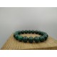 Bracelet  Malachite foncée AA