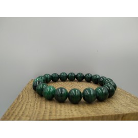 Bracelet  Malachite foncée AA